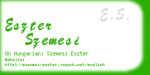 eszter szemesi business card